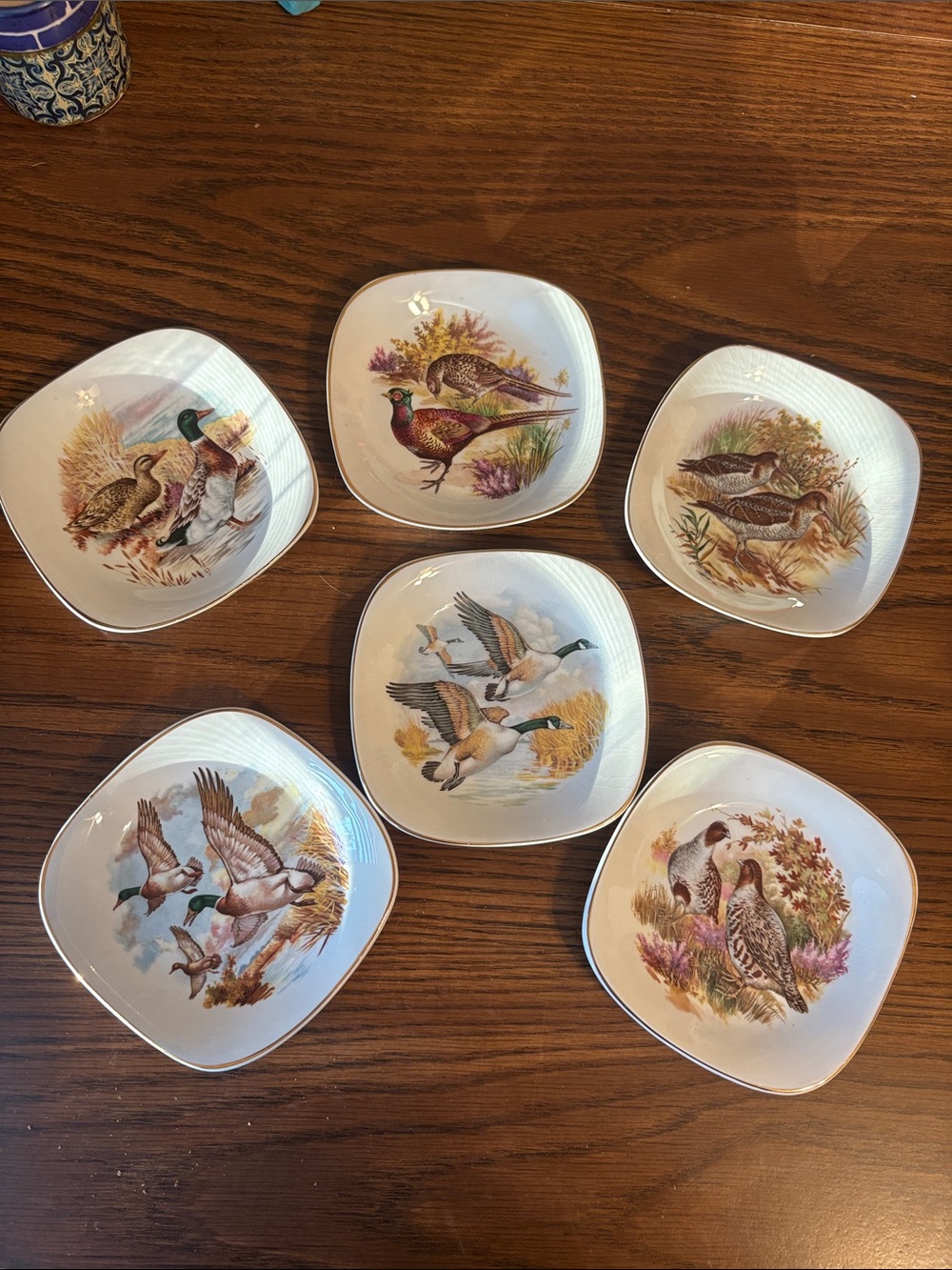 Wedgwood "Enoch Wedgwood (Tunstall) Ltd" Six Decorative Plates - Game Birds